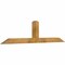 Ekena Millwork Portland Rough Sawn Timber Gable Bracket, Western Red Cedar, 72"W x 18"H x 4"D x 4"F, 6/12 Pitch GBW072X18X0404POR00RWR - alternate 3